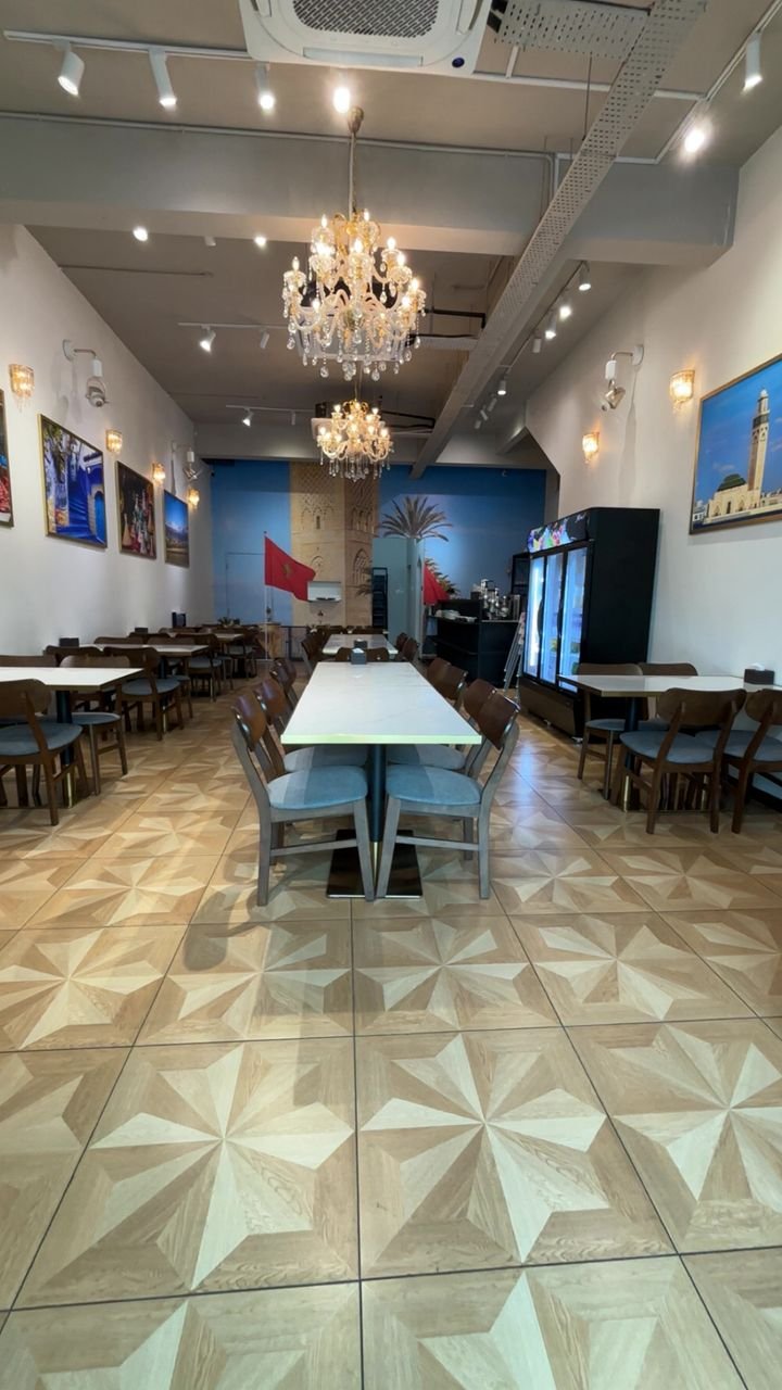 The main hall at Rasa Rasa Moroccan